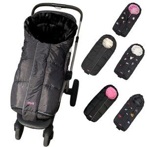 Winter Tour Waterproof Stroller Footmuff, Stroller Bunting Bag Toddler, Black